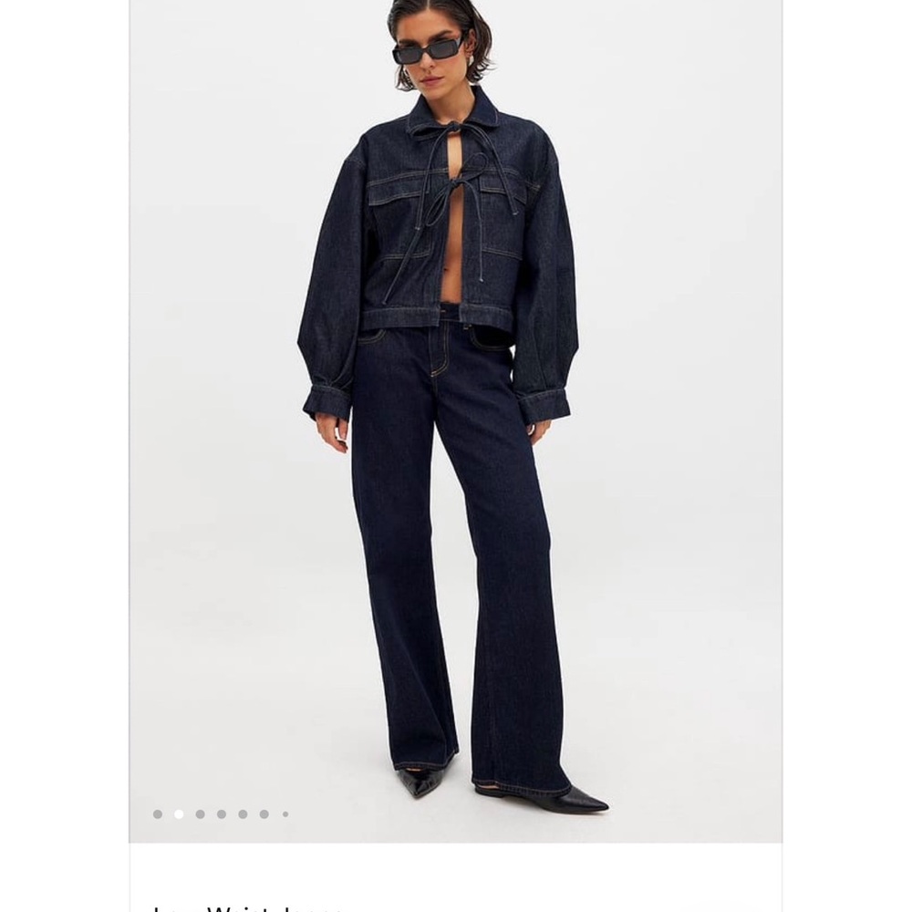 High-Rise Wide-Leg Jeans in Dark Indigo - Women